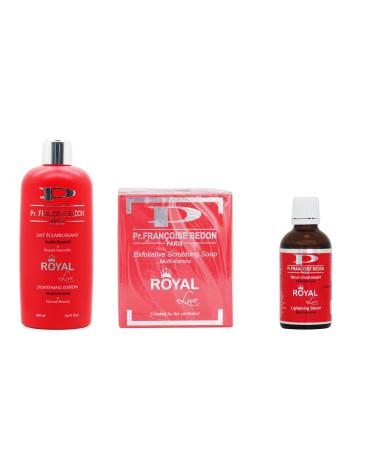 Pr. Francoise Bedon Royal whitening lotion Whitening Lotion 500ml |Pr. Francoise Bedon Royal whitening serum multivitamine 50ml Pr. Francoise Bedon Royal soap - Buy Online on GoSupps.com