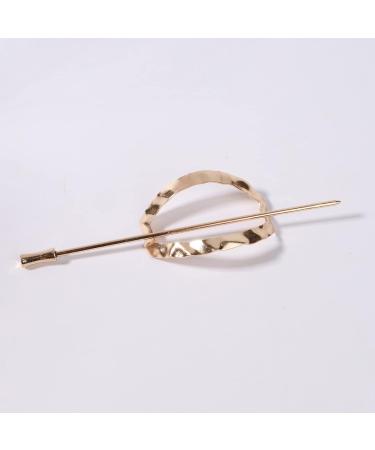 Yheakne Metal Hair Slide Clip Barrette Geometric Hair Holder Clip Pin Vintage Hair Slide Pin Bun Holder Alloy Hair Clip Decorative Hair Accessories for Women and Girls (Gold) - Buy Online on GoSupps.com