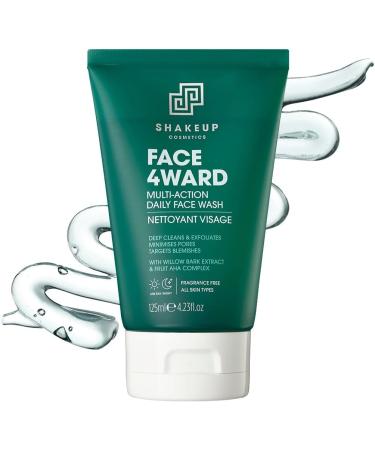 Shakeup - Mens Face Wash Multi-Action Daily Use Deep Cleans & Exfoliates with Willow Bark Extract & Fruit AHA Complex Vegan Skincare 125ml