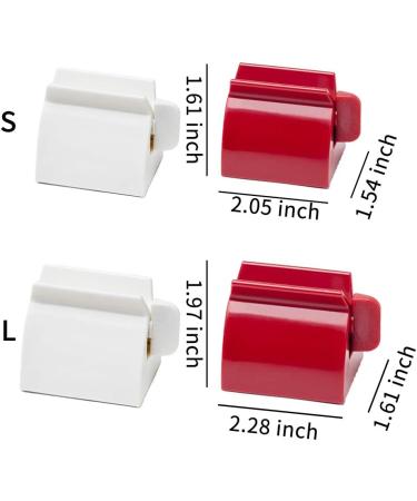 Rolling Tube Toothpaste Squeezer with Frosted Handles Turn Easily Toothpaste Dispenser for Bathroom Saves Toothpaste Creams & More Eco-Friendly Manual Toothpaste Squeezer 2 Colors(White L) - Buy Online on GoSupps.com