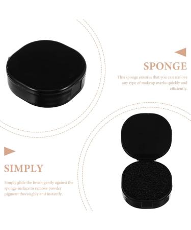 FRCOLOR 8 Pcs Makeup Brush Cleaning Box - Color Removal Sponge Kit for Easy Makeup Removal - Includes Tin Can & Plastic Box - Perfect Eyeshadow & Brush Cleaner - 7x7cm - Buy Online on GoSupps.com