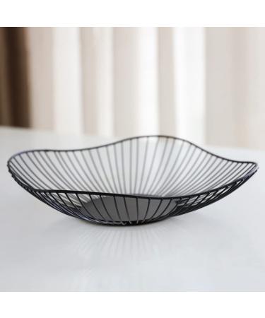 Fruit Basket Fruit Bowl 3-Tier Fruit Basket Holder Decorative Fruit Bowl Stand for Countertop Kitchen Home Kitchen Organizers and Storage (Color : Black3)