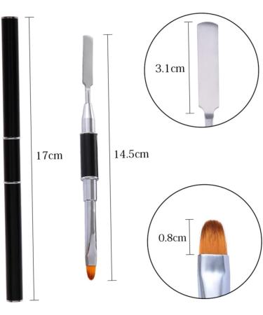 minkissy Gel Nail Art Carving Pen Nail Art Liner Nylon Nail Painting Brush Nail Art Pen Gel Nail Tool Poly Nail Gel Brush Nail Art Tips Builder Brush Double Head Scraper - Buy Online on GoSupps.com