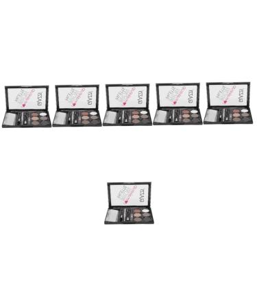 NOLITOY 6 Sets Eyebrow Powder Set Eyebrow Brush Eyebrow Filler Lit Multifunctional Cosmetic Accessory Makeup