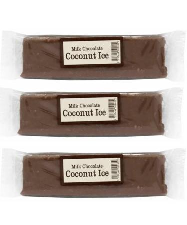 Heavenly Trio: Milk Chocolate Covered Coconut Ice - 130g (Three-Pack)