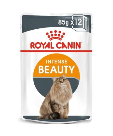 Royal Canin Hair & Skin Care In Jelly Adult Wet Cat Food 85g (Pack of 12)