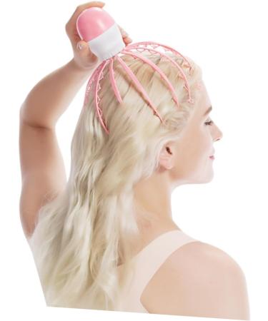 Beaupretty Portable Massage Device - Mini Massage Head & Shampoo Brush - Circulation & Relaxation Tool - Octopus ABS Rosa - Buy Online on GoSupps.com