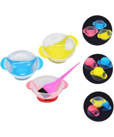 FRCOLOR 1 Set Hair Dye Bowl Hair Dye Brush Hair Dyeing Brush and Bowl Hair Coloring Bowl Salon Hair Dyeing Brush Hair Coloring Brush Hair Dyeing Bowl Hairdressing Tool Sucker Plastic - Buy Online on GoSupps.com
