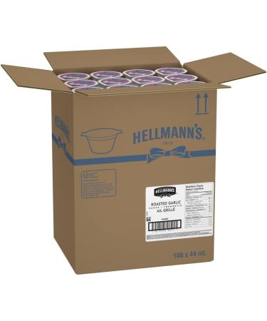 Hellmann's Roasted Garlic Dip Gluten Free Single-Serve Cup 44 ml Pack of 108 - Buy Online on GoSupps.com