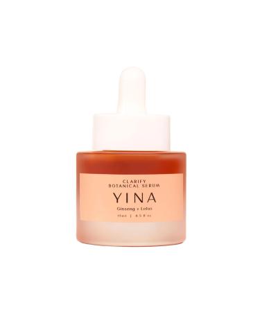 YINA - Clarify Botanical Serum With Ginseng + Lotus | Sustainable Cruelty-Free Clean Skincare (0.5 fl oz | 15 ml)