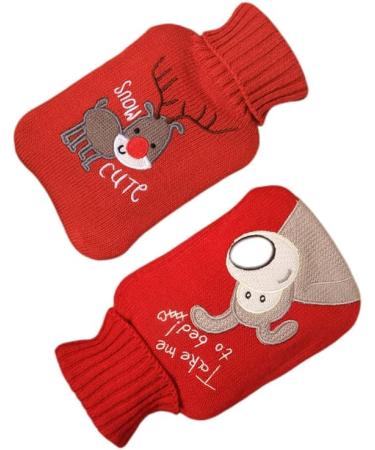 MYAMIA Christmas Winter Hot Water Bag 1L - Cozy Lid Bottle for Hand & Foot Warmth - Perfect Pocket Companion - Buy Online on GoSupps.com
