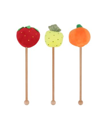 Parliky 3 pcs. Sticks plush grip long massage beautiful toys hammer scratching tree relaxing body toys knock legs body knock back hammer cartoon house massage devices