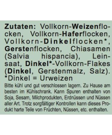 Seitenbacher Special Muesli 2 I with Chia I Whole Grain I No Added Sugar I No Added Fat I No Raisins I (3 x 750 g) - Buy Online on GoSupps.com