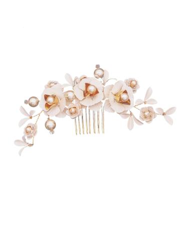 Ipetboom Bridal Headpiece Crystal Headpiece Women Hair Accessories Hair Jewels for Women Bridal Headdress Soap Dispenser Foam Tiara Bridal Comb Bride Wedding Hair Comb