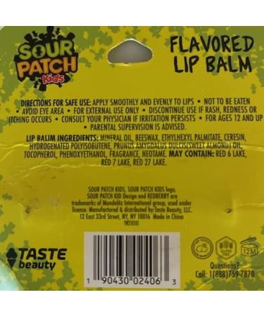 Sour Patch Kids Redberry Lip Balm 0.12 Oz | Tasty & Moisturizing | Shop Internationally - Buy Online on GoSupps.com