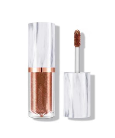 GOTOTOP Liquid Eyeshadow Shimmering Glitters Easy Application Concealer Decorate Brighten Work Party Universal Glass Material 3.6g