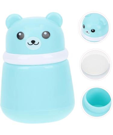 Beavorty powder puff box simple powder puff bottle grooming kit dusting powder with puff for women baby powder containers setting mini powder food grade pp travel Storage Box cosmetic 10X7CM Blue - Buy Online on GoSupps.com