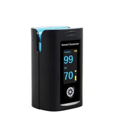 Pulse Oximeter Fingertip Oxygen Meter Finger Pulse Oximeter with OLED Screen AAA Batteries and Protective bag Included Blue