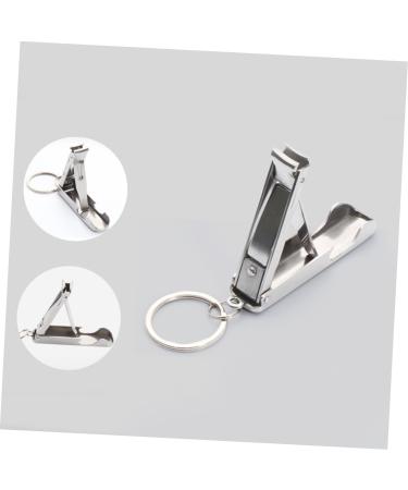 Healeved Stainless Steel Keychain Stainless Steel Bottle Opener Nail Clipper Key Chain Fold - Buy Online on GoSupps.com