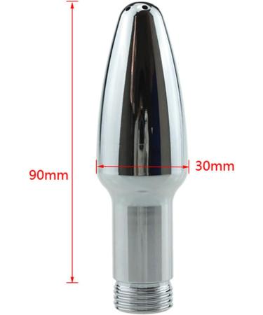GENEISTAL ANALDUSCHE Vaginal Shower Nozzle - Metal SM Enema Rinse for Intimate Cleaning | 9cm Silver Anal & Vaginal Stimulator - Buy Online on GoSupps.com