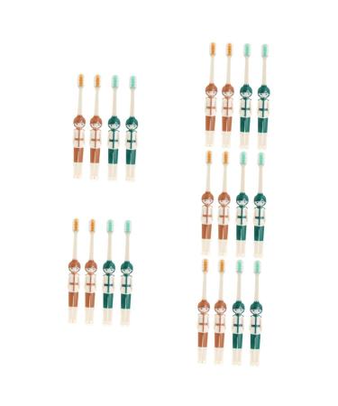Minkissy 20 STK children's toothbrush toothbrush mass disposable toothbrush disposable toothbrushes with toothpaste travel case for the toothbrush mini toothbrush accessories Super child Super soft pp 1 piece (1 Pack) as shown x 5 pieces
