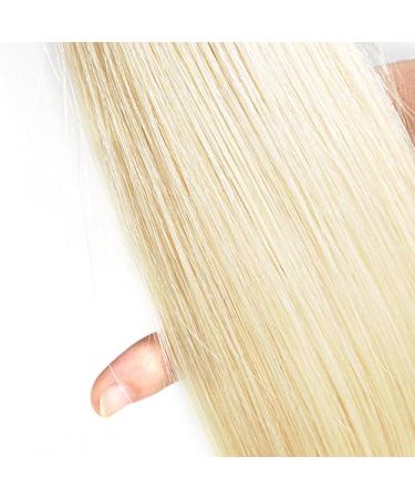 613 Blonde Brazilian Straight Human Hair Bundles with Closure - 18/22/22 + 14 Inch - Remy Hair Extensions - Can Be Dyed - Buy Online on GoSupps.com