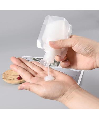 10pcs 30ml Liquid Packaging Bags - Leak-proof Refillable Squeeze Containers for Lotion Shampoo Face Cream | Travel-friendly Transparent Cosmetic Bags - Buy Online on GoSupps.com