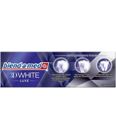 Buy Blend-a-Med 3D White Luxe Activated Charcoal Toothpaste 75ml - Whiten & Brighten Your Smile | International Shipping Available - Buy Online on GoSupps.com