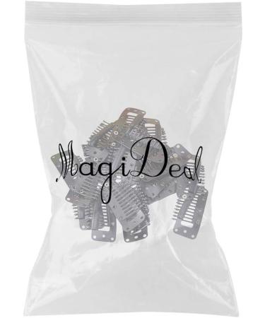 Aeromdale 10-Teeth Wig Clips with Rubber - 20pcs Black Hair Extensions Accessories | Perfect Gift for Friends - International Shipping Available - Buy Online on GoSupps.com