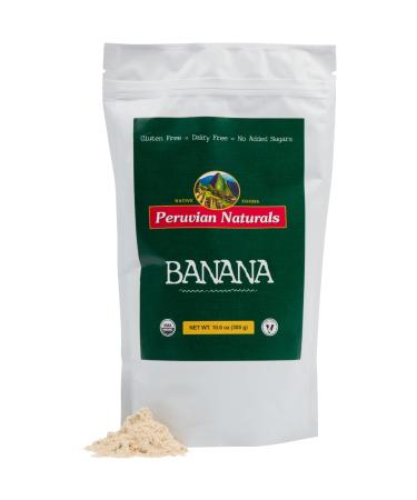 Peruvian Naturals Organic Banana Powder 300g (10.6 oz), Raw, Vegan, Non-GMO Ripe Banana Fruit Powder from Perus Rainforest for Supplements, Smoothies, Cooking, Baking  Polvo de Platano del Peru