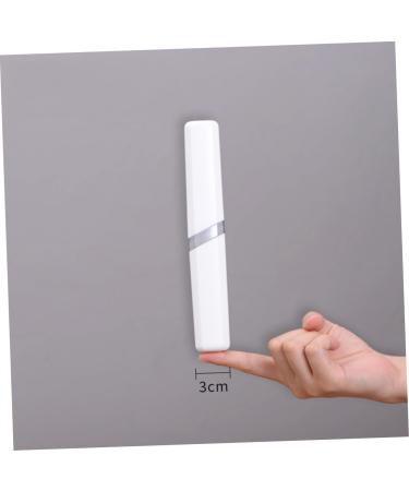 Portable Travel Toothbrush Case Holder - Healeved Organizer for On-the-Go Use | Durable White PP Design - Buy Online on GoSupps.com