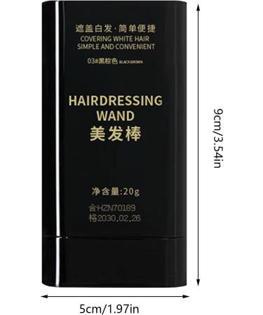 B ton De Teinture Capillaire Portable Peigne De Teinture Capillaire Temporaire Stick De Couverture De Cheveux Gris Retouche Racines Cheveux Pour Barbe Racines D frisage Hommes Femmes Quotidien marron noir - Buy Online on GoSupps.com