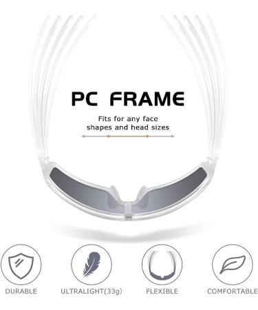 ZHA ZHA UV400 Cycling Glasses for Men and Women - Outdoor Sport Sunglasses for Baseball, Running, and Cycling - Buy Online on GoSupps.com