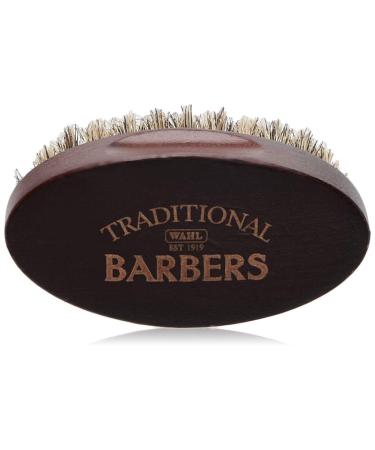 Wahl Canada Traditional Barbers Boar Bristle Beard Brush Gently Shapes and Cleans Out Beards Palm Sized Shaving Brush Shaving Brush Beard Brush Shaving Tools Contoured Wooden Handle - Model 6075