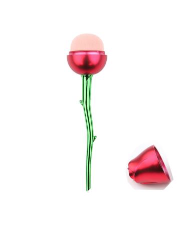 BinaryABC Rose Flower Foundation Brush Makeup Brush Loose Powder Brush Buffing Brush Blending Brush