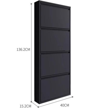Freestanding Shoe Storage Cabinet Ultra Thin Shoe Home Cabinet Door Flip Bucket Entry Small Unit Storage 15cm Narrow Shoe Rack Carbon Steel Furniture for Slippers Sneakers Heels Boots (Color : Bl - Buy Online on GoSupps.com