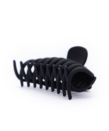 Oversized Black Claw Clip - Kitsch Recycled Plastic Hair Clip for Women | Large Claw Clip for Thick Hair | Jaw Clips for Girls - 1 Piece - Buy Online on GoSupps.com