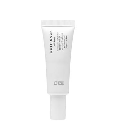 Nutridome | BB cream for face | SPF50 | Hyaluronic acid | Vitamin C | Squalane | Vegetable oils | Evens out skin tone | Lightens pigment spots | Shade: Light Beige | 25 ml
