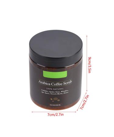Natural Arabica Coffee Body Peeling | Moisturizing Anti-Cellulite & Acne Treatment with Dead Sea Salt & Almond Oil - Buy Online on GoSupps.com
