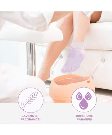 Paraffin Wax Foot Treatment Booties - Lavender Spa Relaxation (One Pair) - Buy Online on GoSupps.com