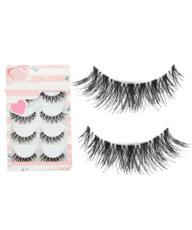 SpirWoRchlan 5 Pairs Long Cross False Eyelashes - Premium Black Eyelash Extensions for Stunning Makeup Looks - Buy Online on GoSupps.com