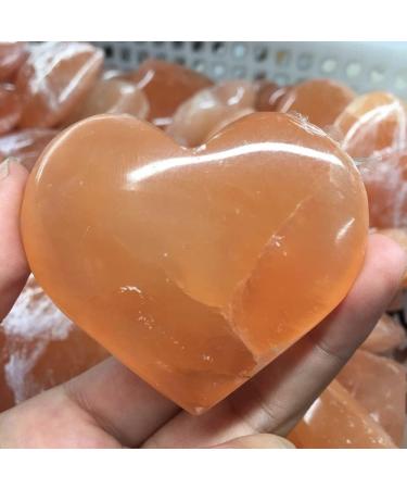 Big Size Natural Orange Selenite Heart Crystals Specimen for Home Decoration s - Buy Online on GoSupps.com