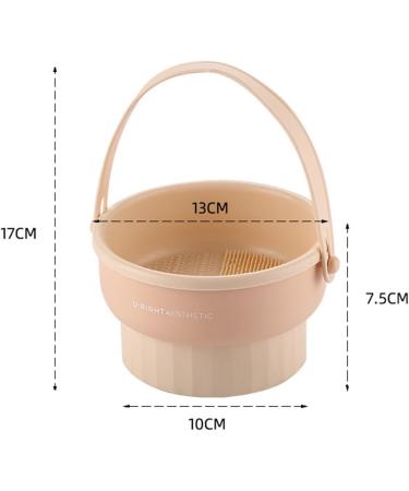 Buy 3 in 1 Silicone Makeup Brush Cleaning Mat Cleaner Bowl Drying Rack & Storage Holder in Purple | Best Makeup Brush Care Solution - Buy Online on GoSupps.com