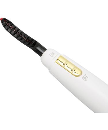 Heated Eyelash Curler - Quick Heating Long Lasting Battery Powered Perfect for All Eye Shapes | Dynamic Curling Tool - White - Buy Online on GoSupps.com