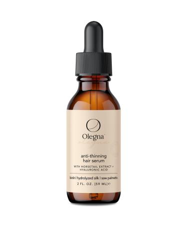 Olegna Biotin Hair Growth Oil for Women - Hair Serum for Frizzy and Damaged Hair - Prevents Hair Loss & Breakage - With Vitamin D & E + Hyaluronic Acid - 2oz