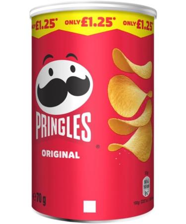 Snack Variety Bundle Consisting of Pringles Original Crisps Tub 70g Sour Cream & Onion Tub 70g Pringles Salt & Vinegar Tub 70g (3 Pack) - Buy Online on GoSupps.com