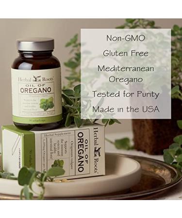 Herbal Roots Oil of Oregano Softgel Capsules - Extra Strength 150mg - Made in USA - 90 Easy to Swallow Capsules - Buy Online on GoSupps.com