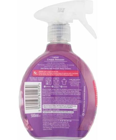 Lenor Crease Releaser Spray Removes Creases in Fabric 500ml Pack of 2 Fragrances: Exotic Bloom & Ruby Jasmine + Our Gift for You: Organza Small Bag - Buy Online on GoSupps.com