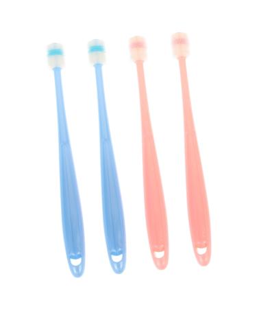 Minkissy 4 piece toothbrush brightening toothbrush soft toothbrush for children toothbrush toothbrush for babies cleaning tool for baby teeth manual care brush