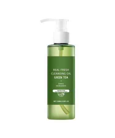 G n rique Green Tea Cleanser Gentle Cleansing Oil Adorable Compact Makeup Removal Facial Skin Care Moisturizer and Deep Cleansers Non-Greasy Face Wash Suitable for All Skin Types